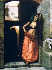 Arab or Arabic people and life. Orientalism oil paintings  242